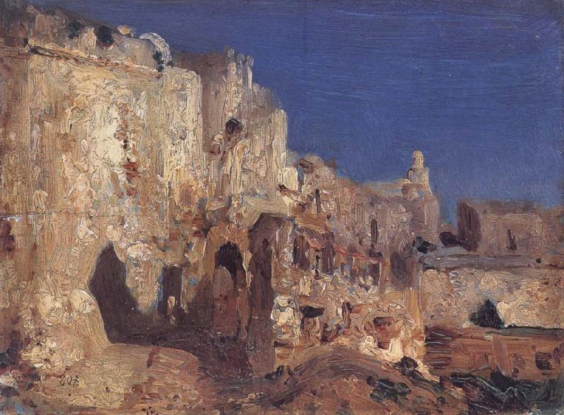 Felix Ziem The Ramparts,Algiers